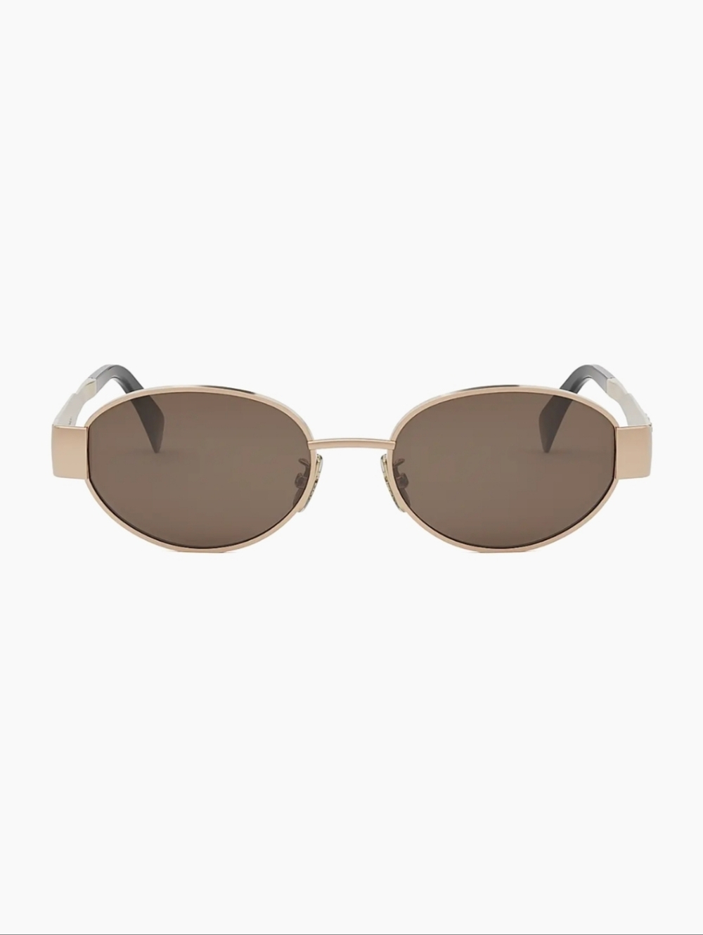 NEW! CELINE Metal Triomphe 54MM Oval Sunglasses GOLD HARDWARE - Picture 9 of 16